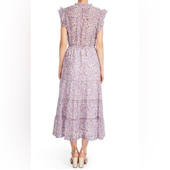 BB Dakota by Steve Madden Lavender Floral Maxi Dress Size XL - Picture 2 of 15